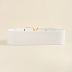 Zinc Alloy Buckle Elastic Wide Belt