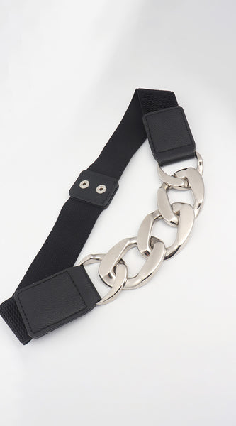 Chain Detail Elastic Belt