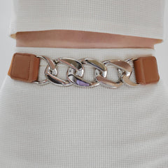 Chain Detail Elastic Belt