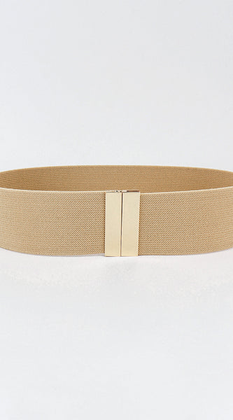 Alloy Buckle Elastic Belt