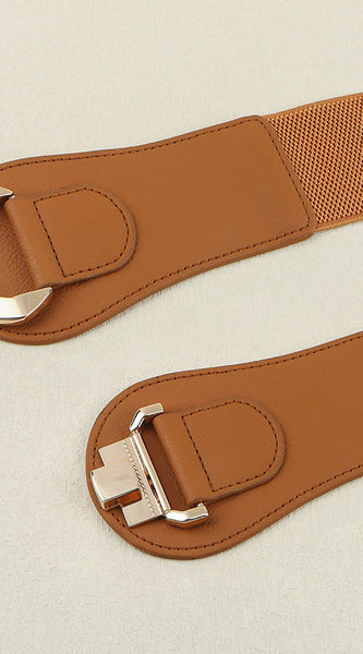 Alloy Buckle Elastic Belt