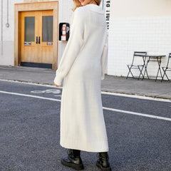 Full Size Collared Open Front Duster Cardigan