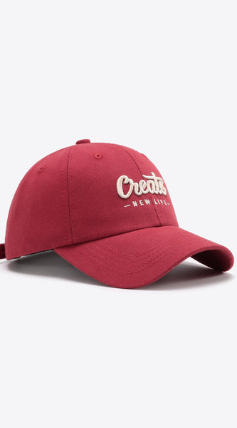CREATE NEW LIFE Adjustable Cotton Baseball Cap