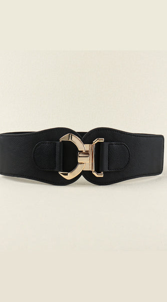 Alloy Buckle Elastic Belt
