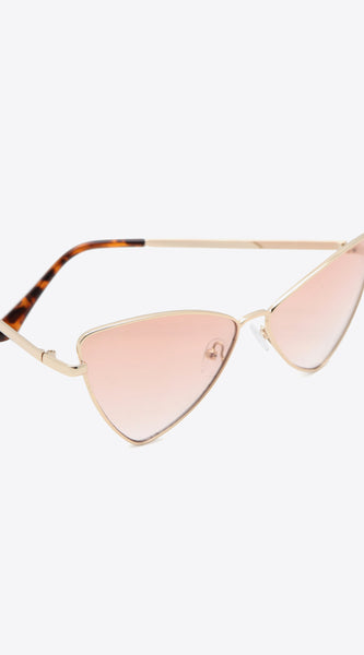 Metal Frame Cat-Eye Sunglasses