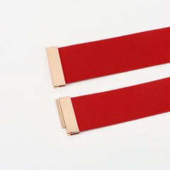 Alloy Buckle Elastic Belt
