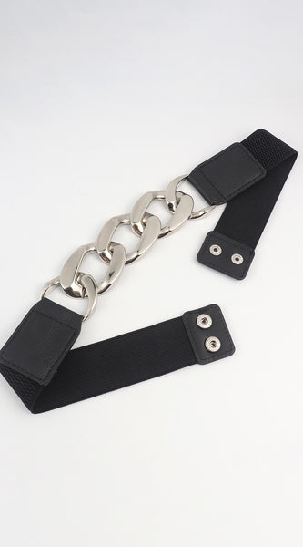 Chain Detail Elastic Belt