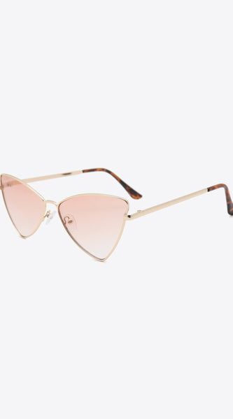Metal Frame Cat-Eye Sunglasses