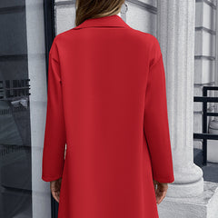 Lapel Collar Long Sleeve Blazer