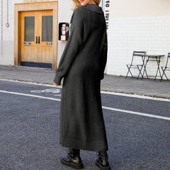 Full Size Collared Open Front Duster Cardigan