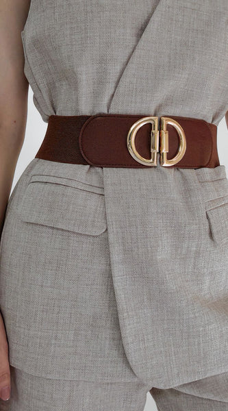 D Buckle Elastic Belt