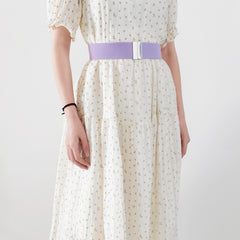 Alloy Buckle Elastic Belt