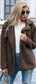 Full Size Lapel Collar Sherpa Coat
