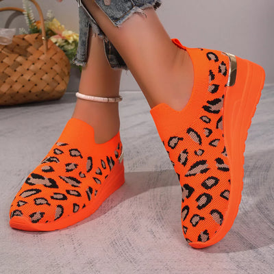 Orange Leopard Print