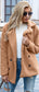 Full Size Lapel Collar Sherpa Coat