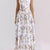 White-Large Floral Print