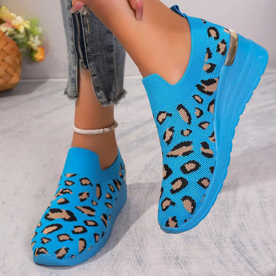 Blue Leopard Print