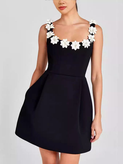 Black White Flower