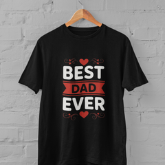 Best Dad Ever with Heart – Father's Day T-Shirt