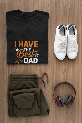 I have the Best Dad in the World - Premium Father's Day T-shirt