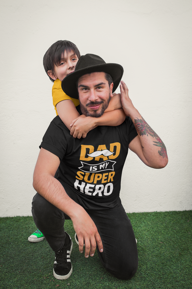 Dad is My Super Hero - Premium Father's Day T-shirt