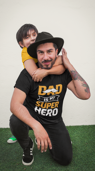 Dad is My Super Hero - Premium Father's Day T-shirt
