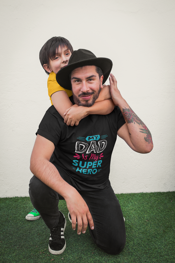 My Dad is My Super Hero - Premium Father's Day T-shirt
