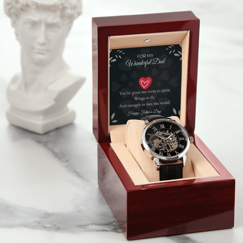 Luxury Skeleton Automatic Watch – Gift for My Wonderful Dad