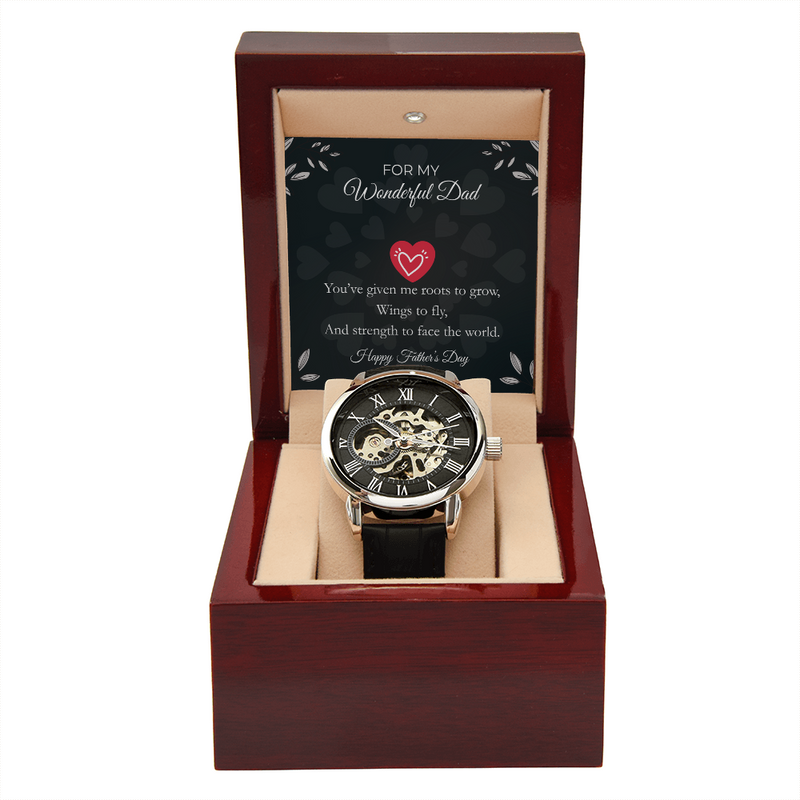 Luxury Skeleton Automatic Watch – Gift for My Wonderful Dad