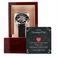 Luxury Skeleton Automatic Watch – Gift for My Wonderful Dad
