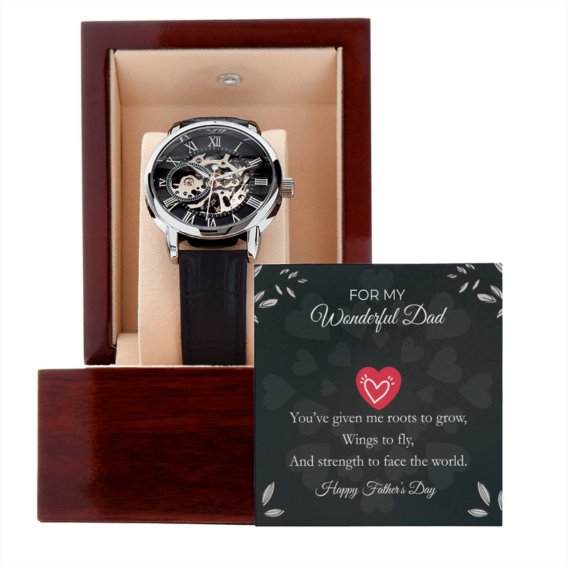 Luxury Skeleton Automatic Watch – Gift for My Wonderful Dad