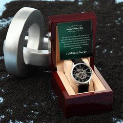 Luxury Skeleton Men’s Watch – I Will Always Love You, Dad Edition