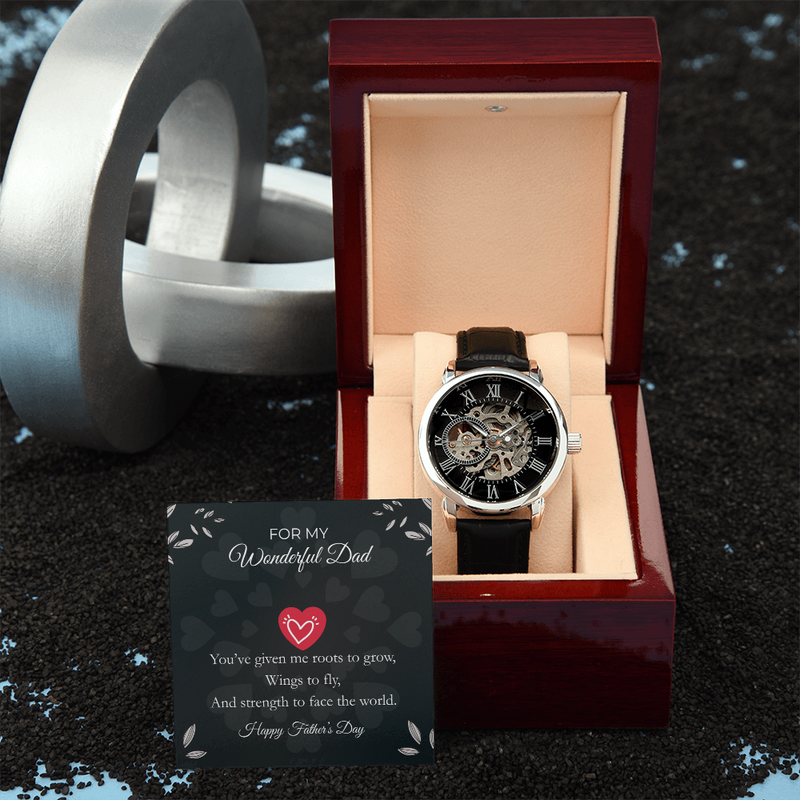 Luxury Skeleton Automatic Watch – Gift for My Wonderful Dad