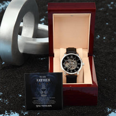 Skeleton Dial Men’s Watch – To My Brave Dad Special Edition