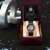 Luxury Automatic Skeleton Watch – To My Super Dad Gift Set