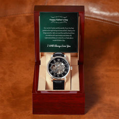 Luxury Skeleton Men’s Watch – I Will Always Love You, Dad Edition