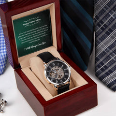 Luxury Skeleton Men’s Watch – I Will Always Love You, Dad Edition