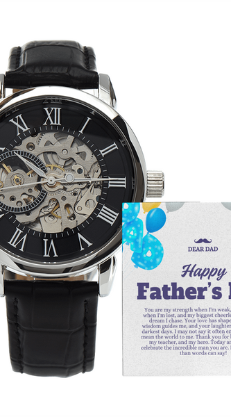Luxury Skeleton Dial Men's Automatic Watch – Perfect Father's Day Gift