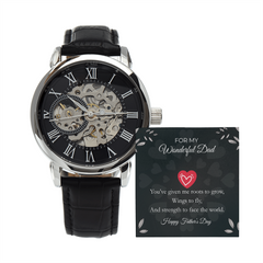 Luxury Skeleton Automatic Watch – Gift for My Wonderful Dad
