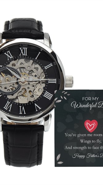 Luxury Skeleton Automatic Watch – Gift for My Wonderful Dad