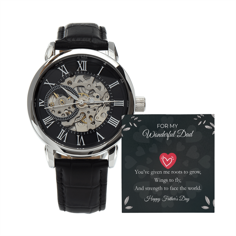 Luxury Skeleton Automatic Watch – Gift for My Wonderful Dad