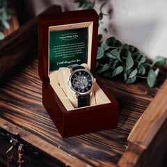 Luxury Skeleton Men’s Watch – I Will Always Love You, Dad Edition