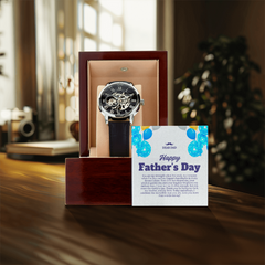 Luxury Skeleton Dial Men's Automatic Watch – Perfect Father's Day Gift