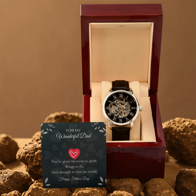 Luxury Skeleton Automatic Watch – Gift for My Wonderful Dad
