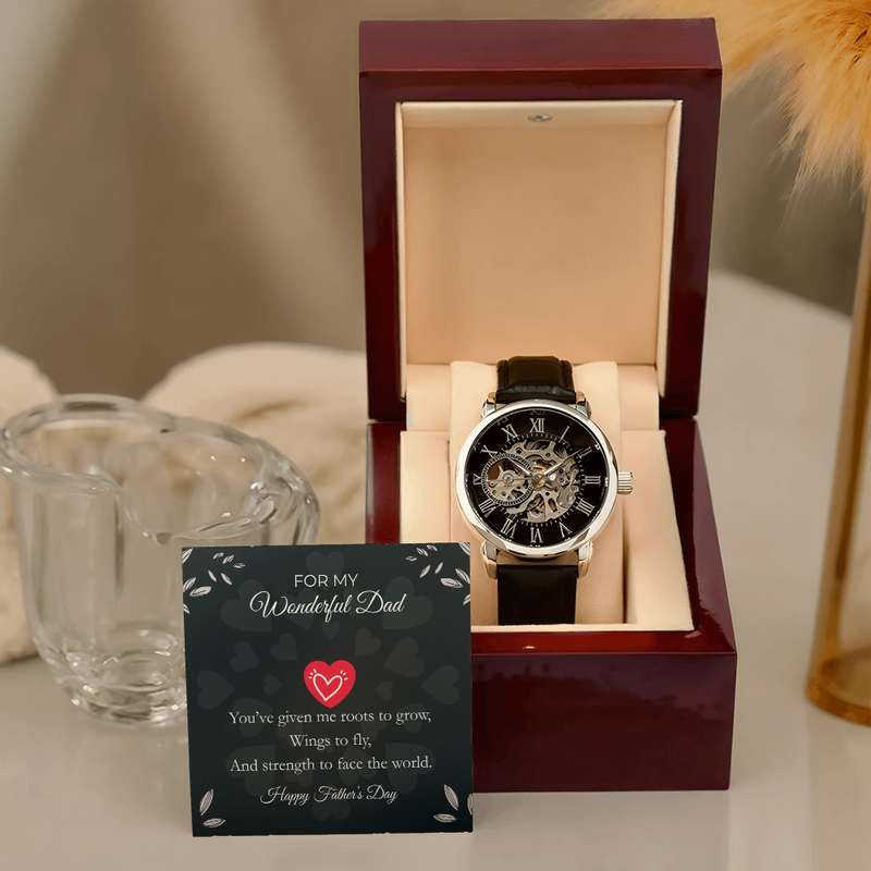 Luxury Skeleton Automatic Watch – Gift for My Wonderful Dad