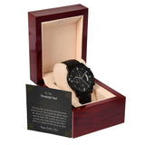 Luxury Black Watch – For My Wonderful Dad Edition