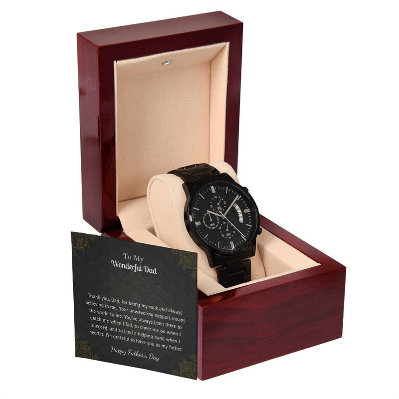 Luxury Black Watch – For My Wonderful Dad Edition