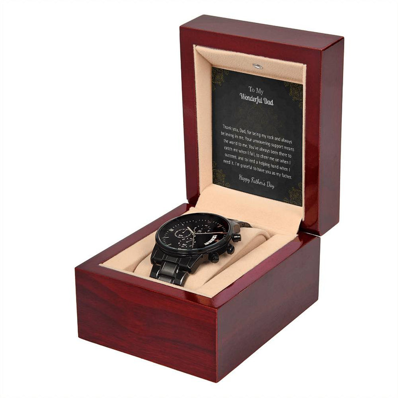 Luxury Black Watch – For My Wonderful Dad Edition
