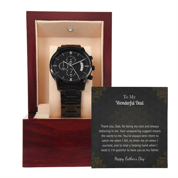 Luxury Black Watch – For My Wonderful Dad Edition