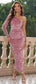 One-Shoulder Long Sleeve Dress
